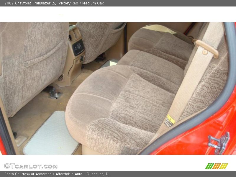 Victory Red / Medium Oak 2002 Chevrolet TrailBlazer LS