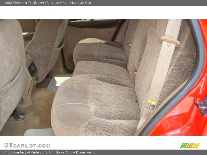 Victory Red / Medium Oak 2002 Chevrolet TrailBlazer LS