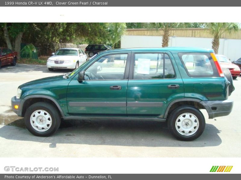 Clover Green Pearl / Charcoal 1999 Honda CR-V LX 4WD