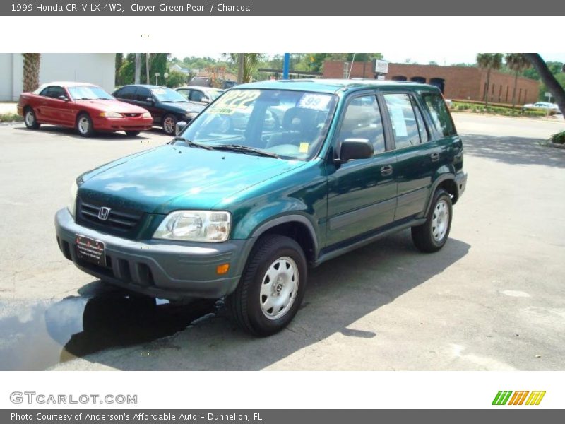 Clover Green Pearl / Charcoal 1999 Honda CR-V LX 4WD