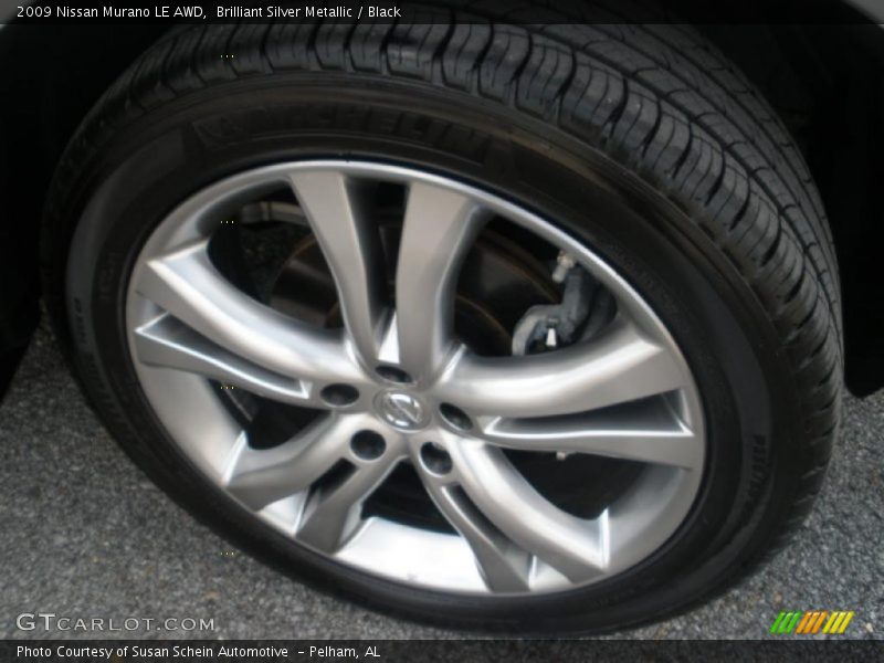 Brilliant Silver Metallic / Black 2009 Nissan Murano LE AWD