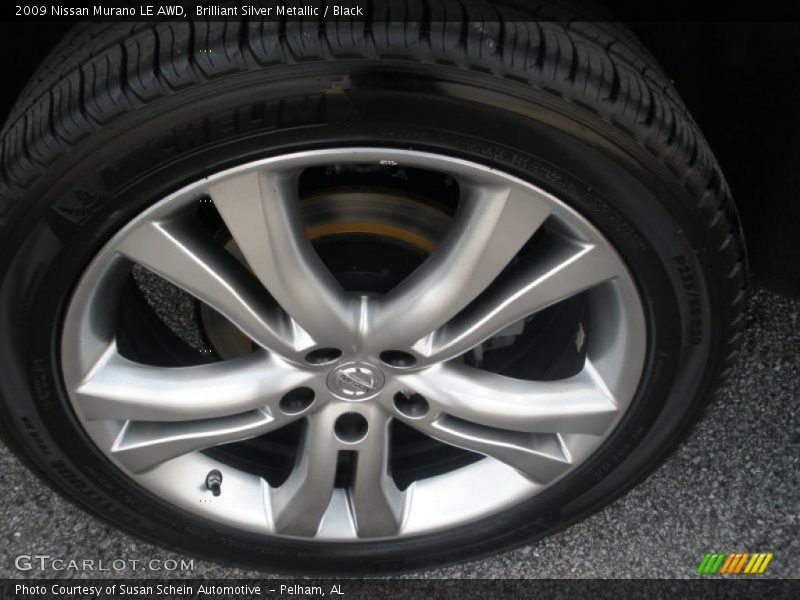 Brilliant Silver Metallic / Black 2009 Nissan Murano LE AWD