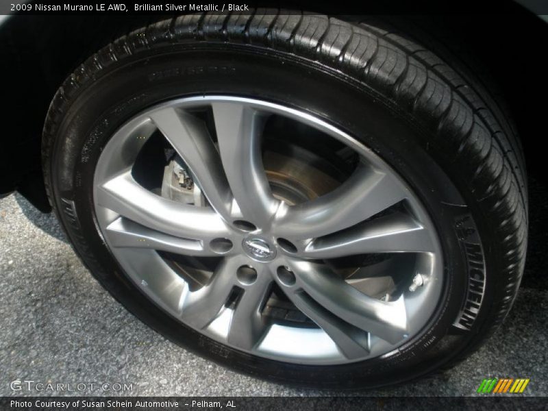 Brilliant Silver Metallic / Black 2009 Nissan Murano LE AWD