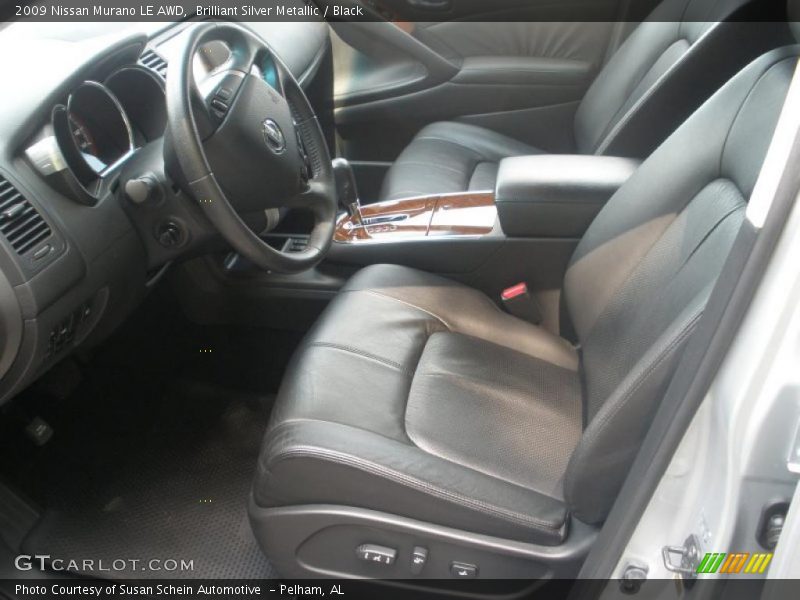 Brilliant Silver Metallic / Black 2009 Nissan Murano LE AWD