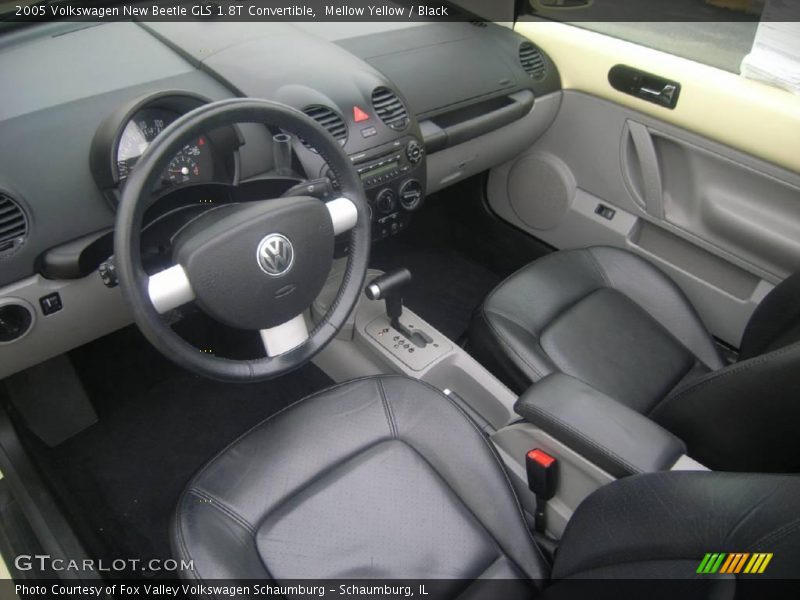 Mellow Yellow / Black 2005 Volkswagen New Beetle GLS 1.8T Convertible
