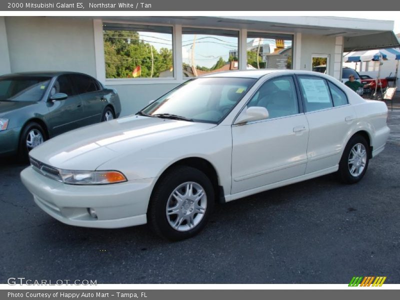 Northstar White / Tan 2000 Mitsubishi Galant ES