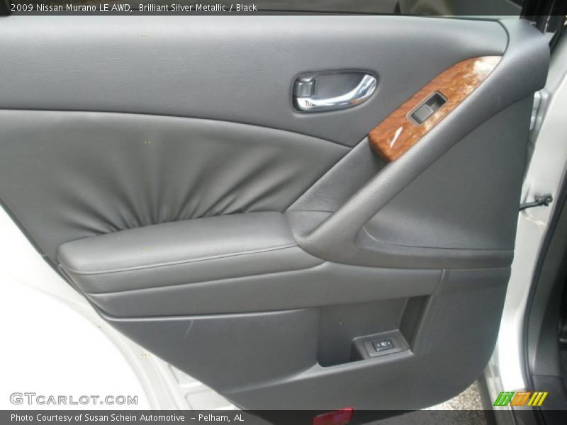 Brilliant Silver Metallic / Black 2009 Nissan Murano LE AWD
