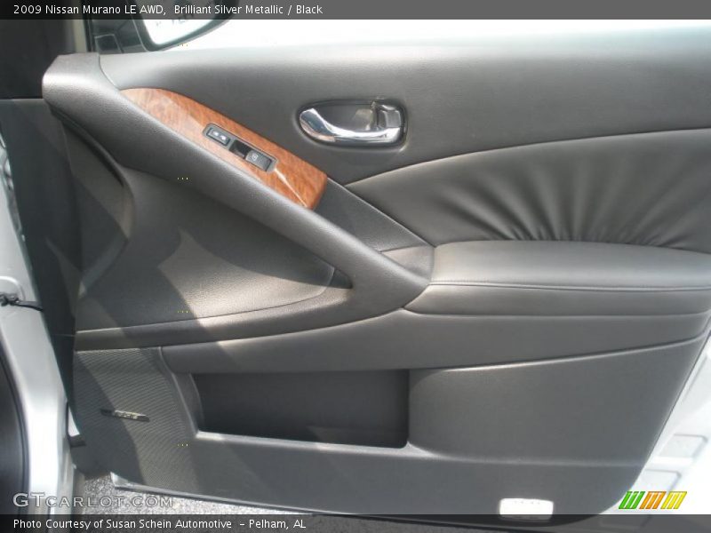 Brilliant Silver Metallic / Black 2009 Nissan Murano LE AWD