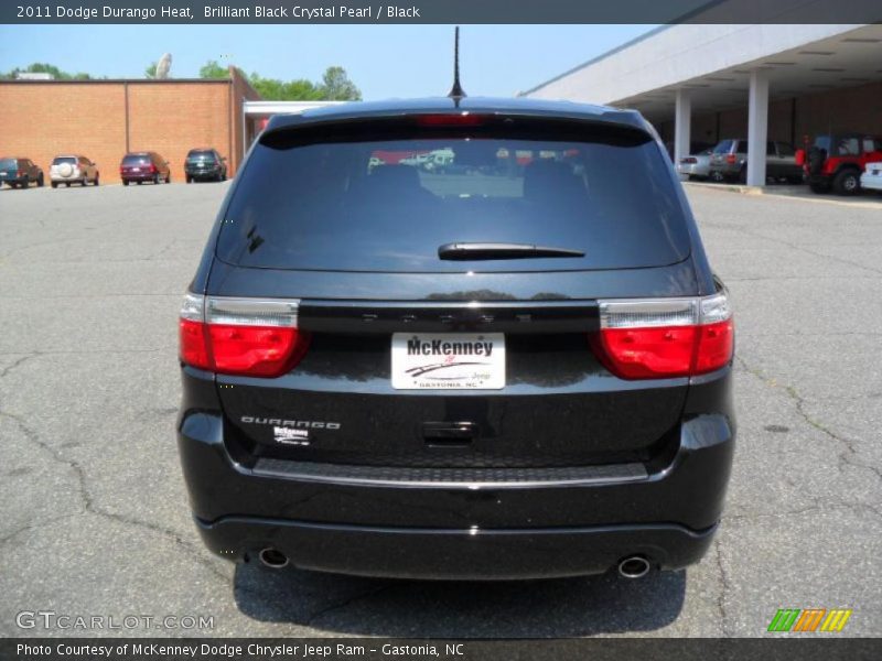 Brilliant Black Crystal Pearl / Black 2011 Dodge Durango Heat