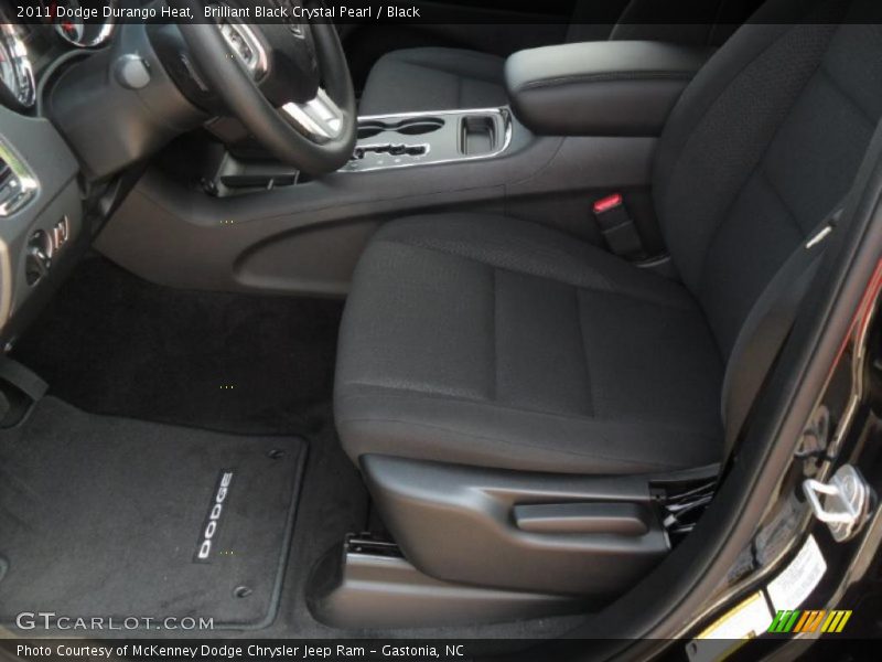 Brilliant Black Crystal Pearl / Black 2011 Dodge Durango Heat