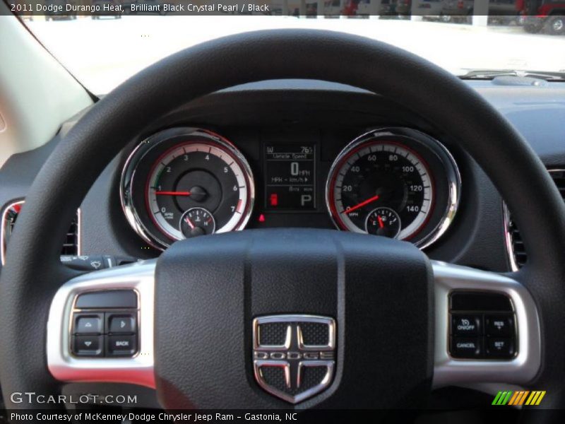 Brilliant Black Crystal Pearl / Black 2011 Dodge Durango Heat