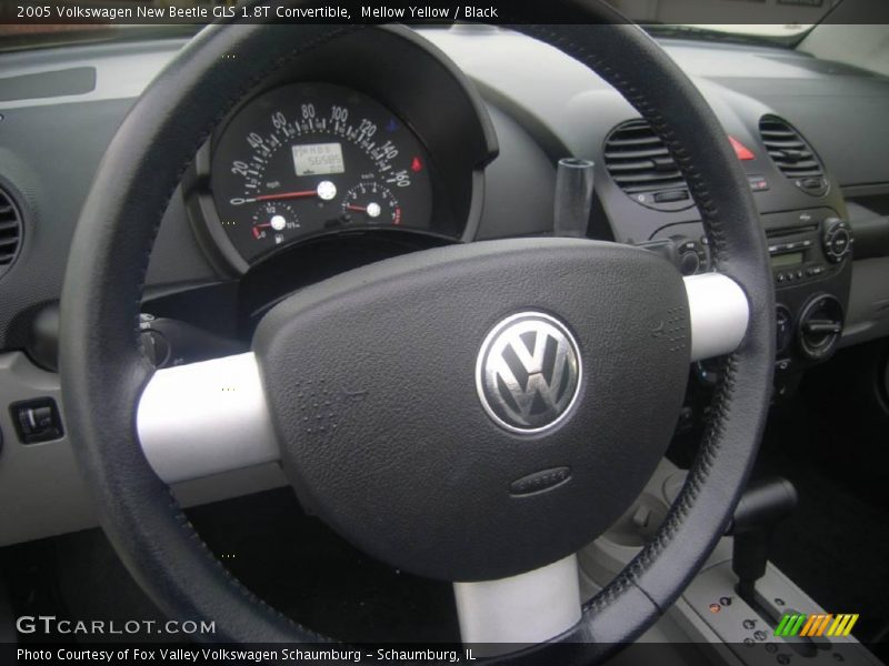 Mellow Yellow / Black 2005 Volkswagen New Beetle GLS 1.8T Convertible