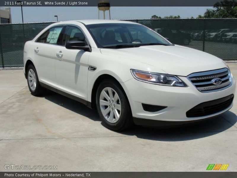 White Suede / Light Stone 2011 Ford Taurus SE