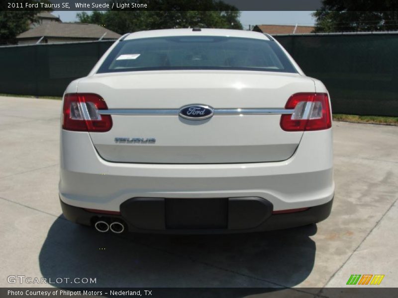 White Suede / Light Stone 2011 Ford Taurus SE