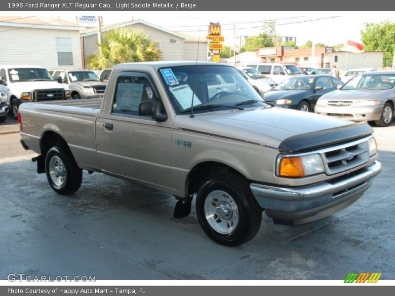 Light Saddle Metallic / Beige 1996 Ford Ranger XLT Regular Cab