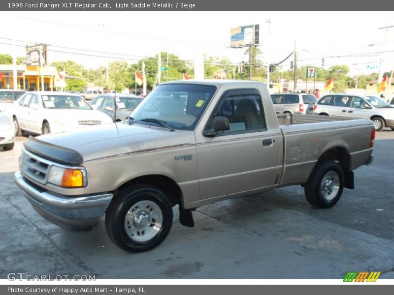 Light Saddle Metallic / Beige 1996 Ford Ranger XLT Regular Cab