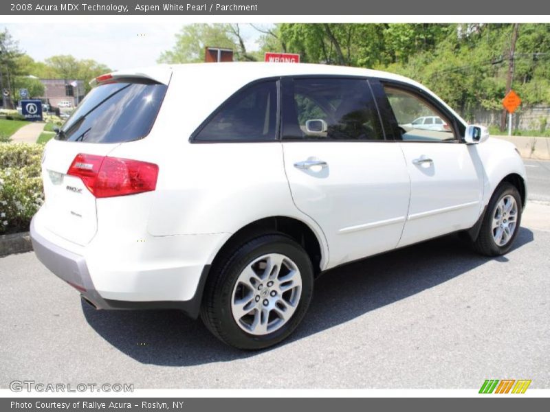 Aspen White Pearl / Parchment 2008 Acura MDX Technology