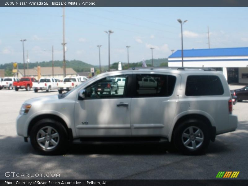 Blizzard White / Almond 2008 Nissan Armada SE