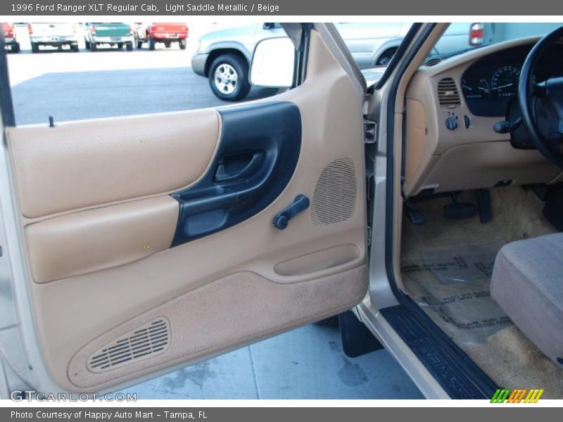 Light Saddle Metallic / Beige 1996 Ford Ranger XLT Regular Cab