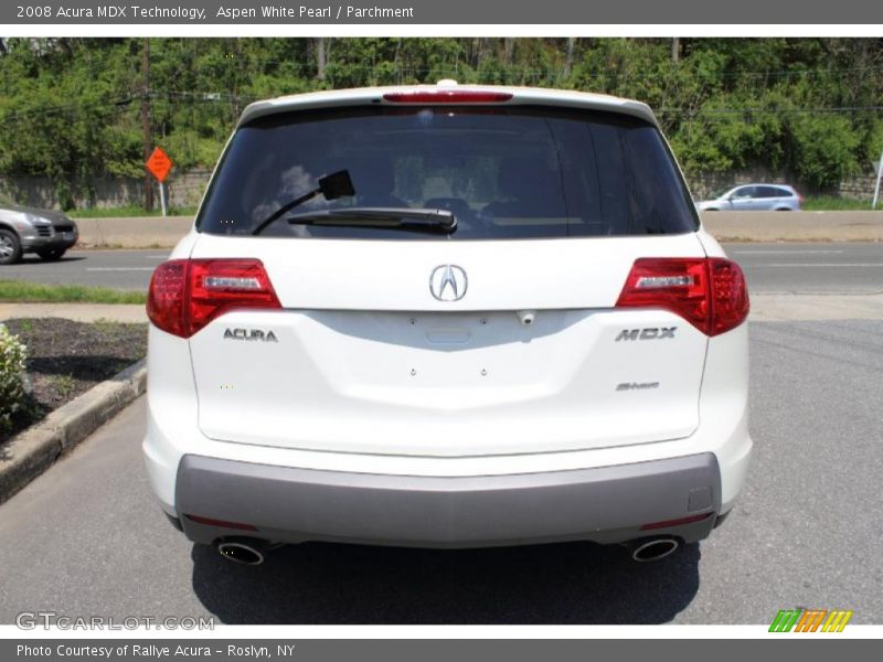 Aspen White Pearl / Parchment 2008 Acura MDX Technology