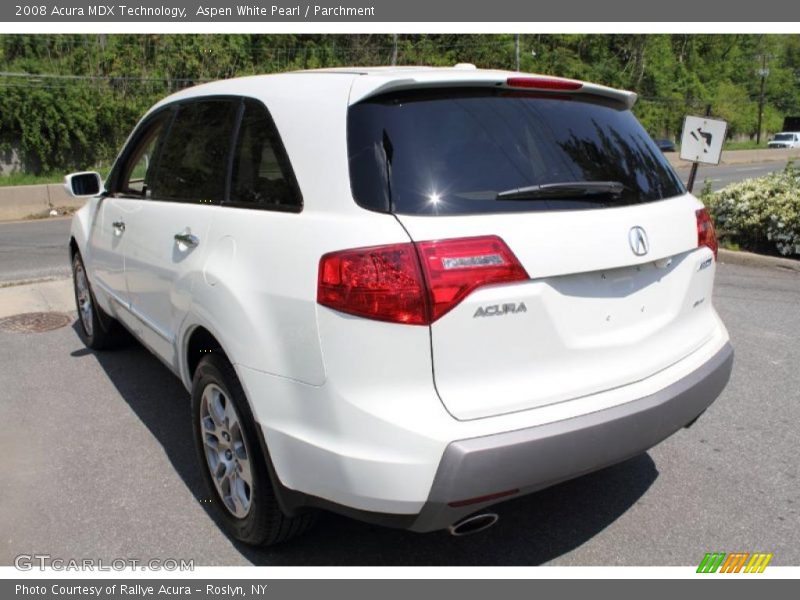 Aspen White Pearl / Parchment 2008 Acura MDX Technology