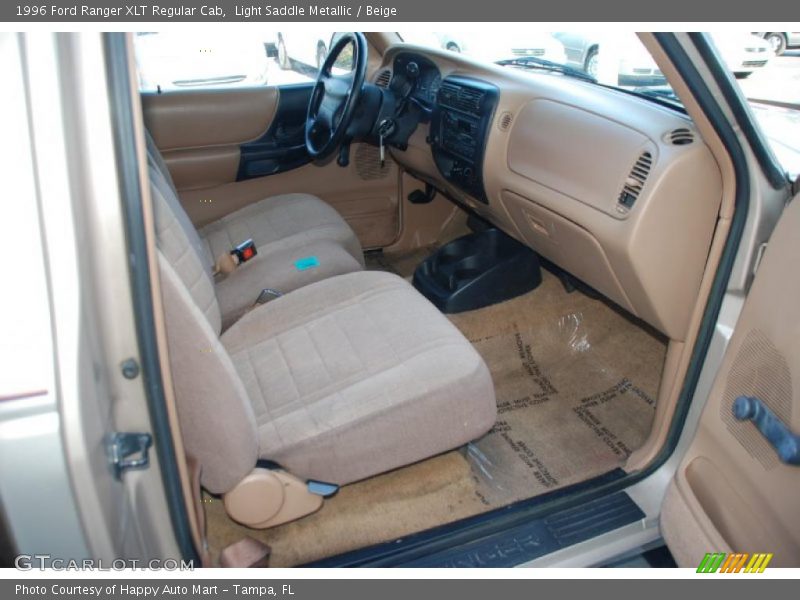Light Saddle Metallic / Beige 1996 Ford Ranger XLT Regular Cab