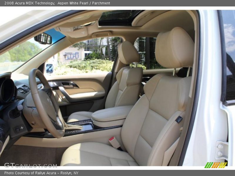Aspen White Pearl / Parchment 2008 Acura MDX Technology