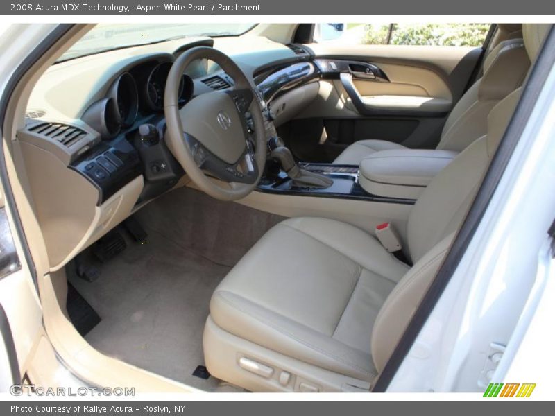 Aspen White Pearl / Parchment 2008 Acura MDX Technology