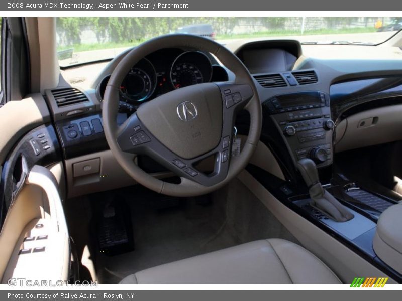 Aspen White Pearl / Parchment 2008 Acura MDX Technology