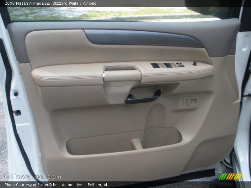 Blizzard White / Almond 2008 Nissan Armada SE