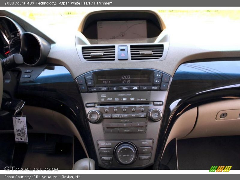 Aspen White Pearl / Parchment 2008 Acura MDX Technology
