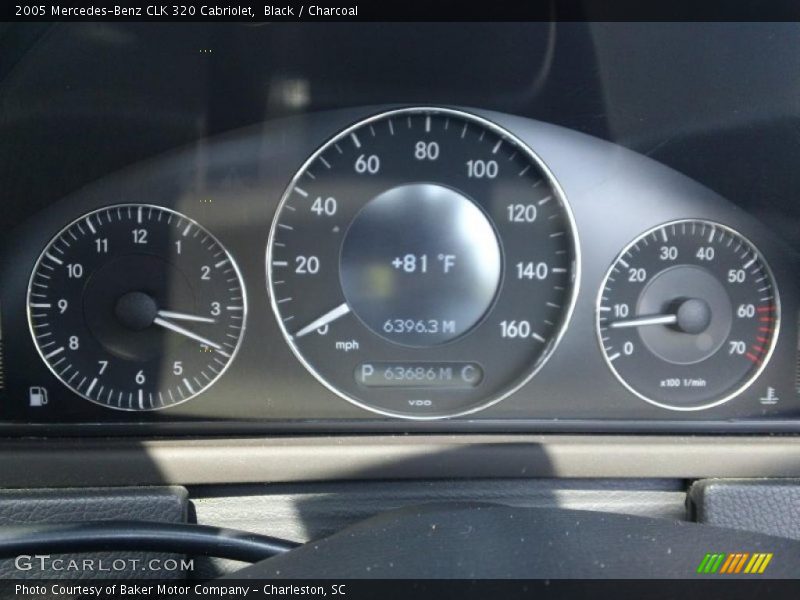 Black / Charcoal 2005 Mercedes-Benz CLK 320 Cabriolet