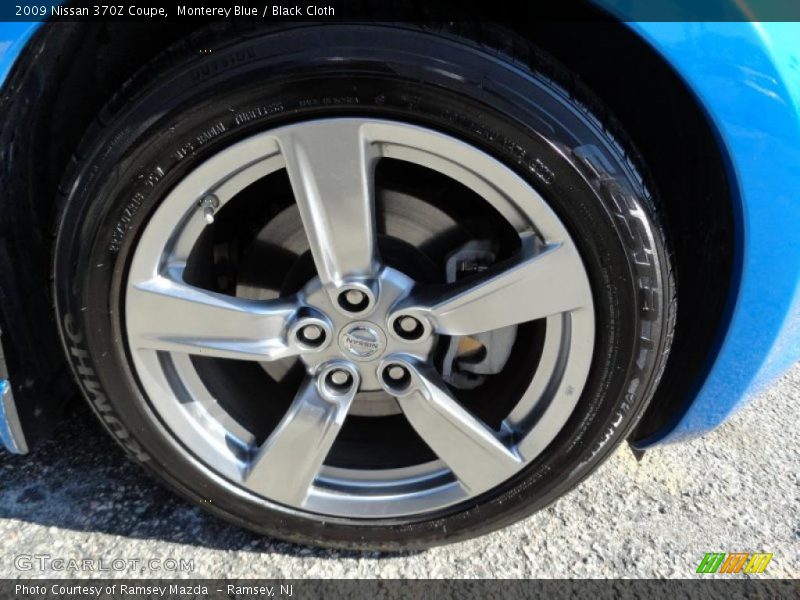 Monterey Blue / Black Cloth 2009 Nissan 370Z Coupe