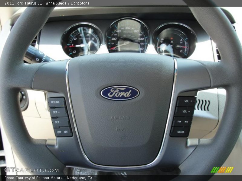 White Suede / Light Stone 2011 Ford Taurus SE