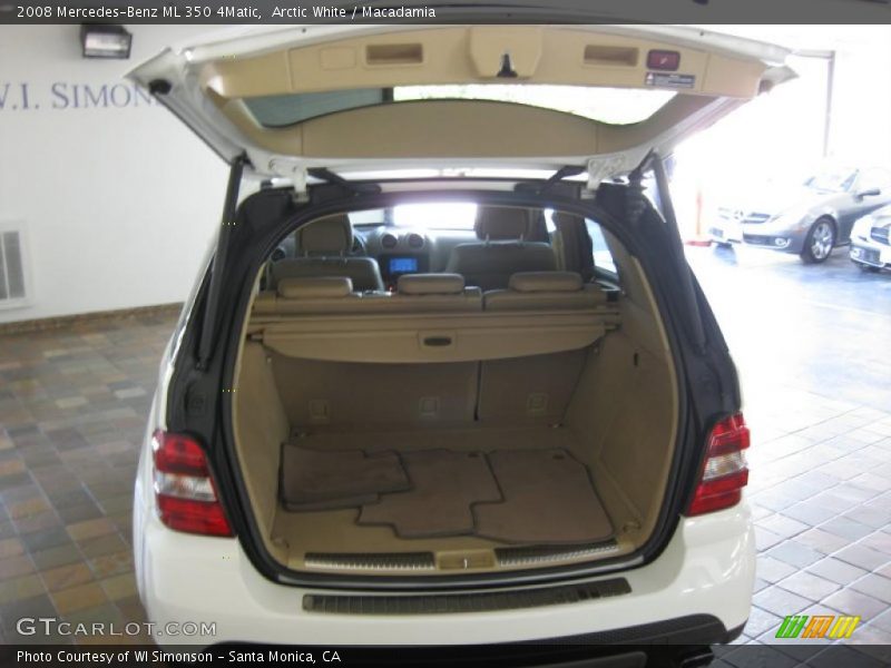 Arctic White / Macadamia 2008 Mercedes-Benz ML 350 4Matic