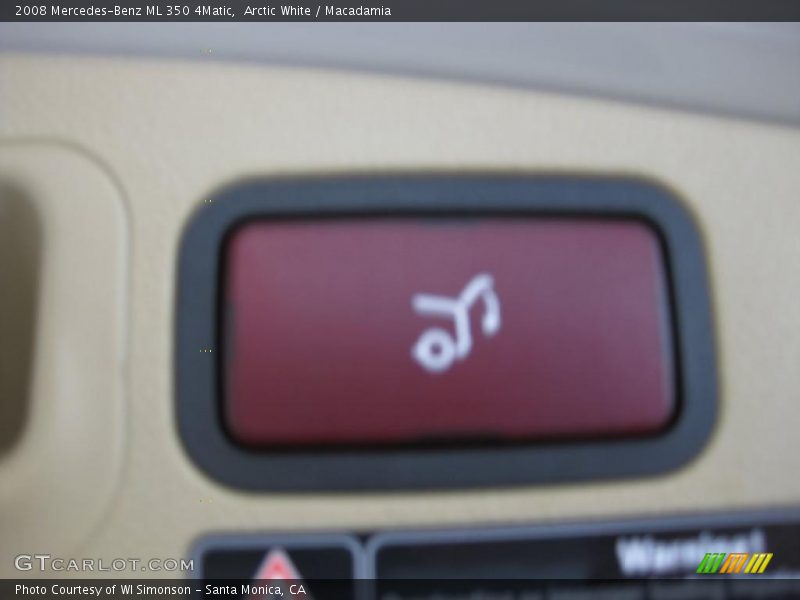 Arctic White / Macadamia 2008 Mercedes-Benz ML 350 4Matic