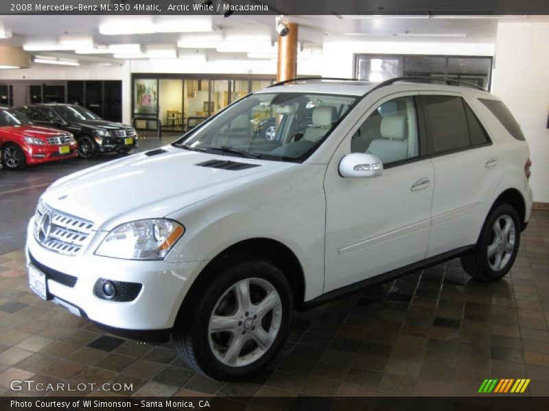 Arctic White / Macadamia 2008 Mercedes-Benz ML 350 4Matic