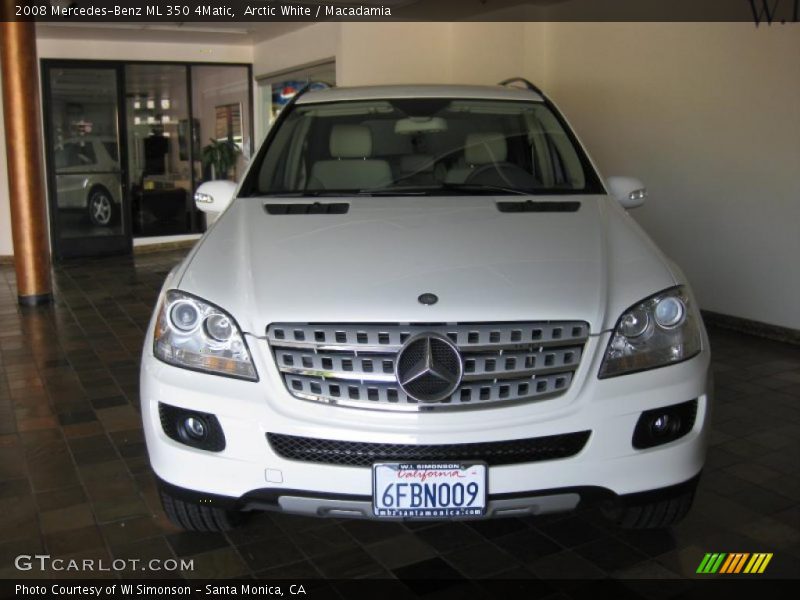 Arctic White / Macadamia 2008 Mercedes-Benz ML 350 4Matic
