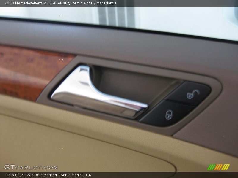 Arctic White / Macadamia 2008 Mercedes-Benz ML 350 4Matic