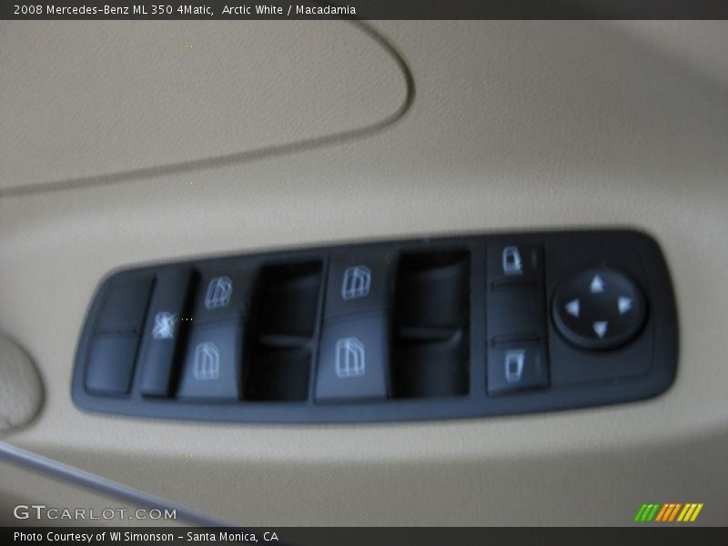 Arctic White / Macadamia 2008 Mercedes-Benz ML 350 4Matic