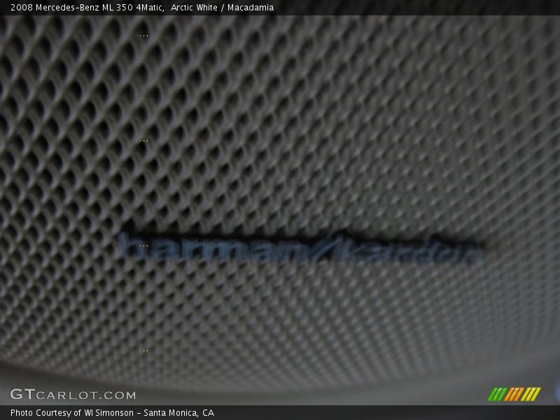 Arctic White / Macadamia 2008 Mercedes-Benz ML 350 4Matic