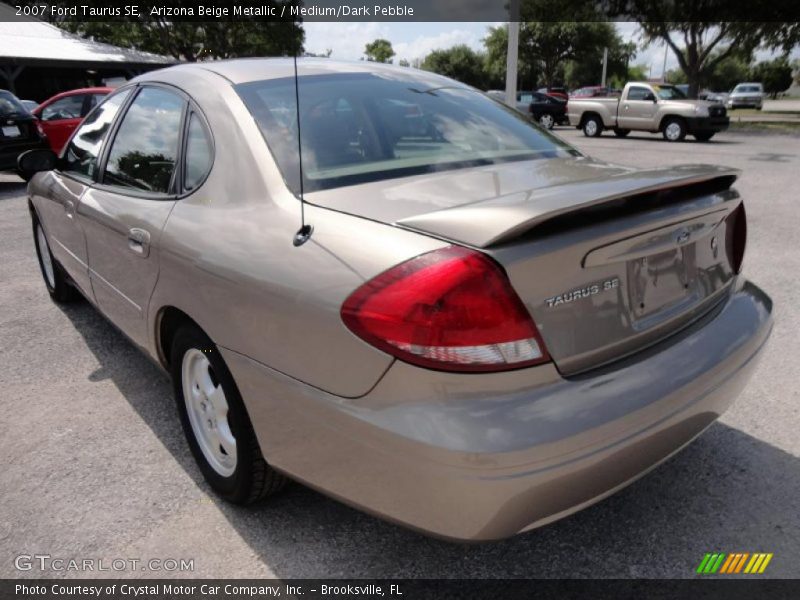 Arizona Beige Metallic / Medium/Dark Pebble 2007 Ford Taurus SE