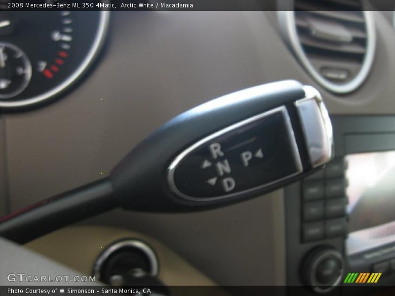 Arctic White / Macadamia 2008 Mercedes-Benz ML 350 4Matic
