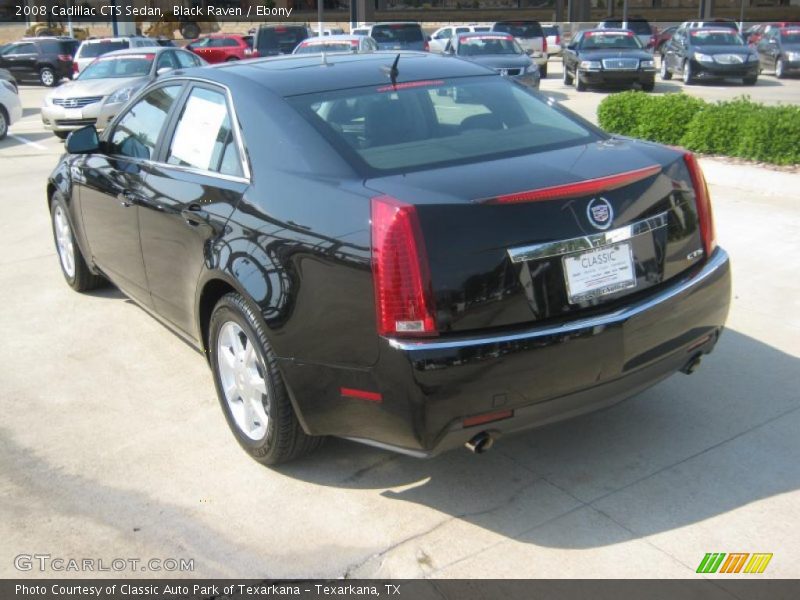 Black Raven / Ebony 2008 Cadillac CTS Sedan