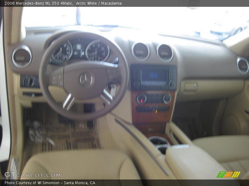Arctic White / Macadamia 2008 Mercedes-Benz ML 350 4Matic