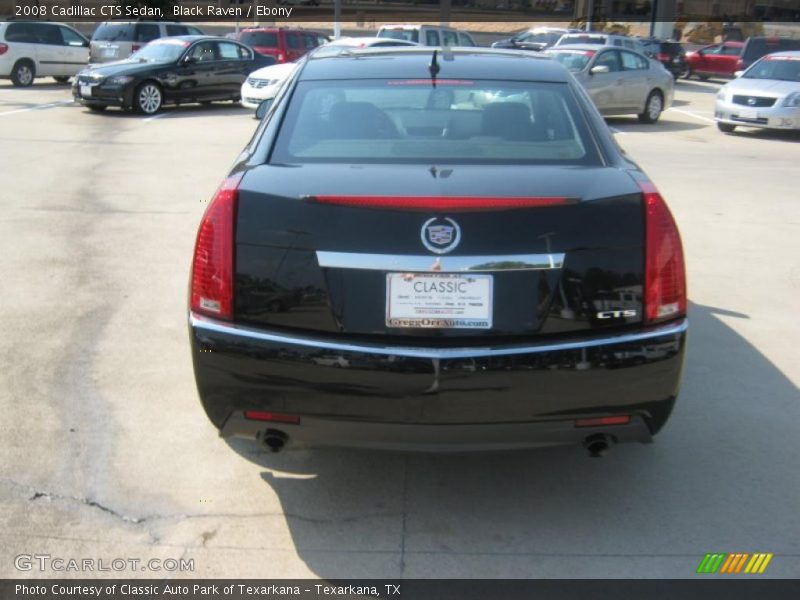 Black Raven / Ebony 2008 Cadillac CTS Sedan