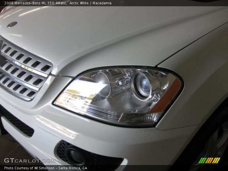 Arctic White / Macadamia 2008 Mercedes-Benz ML 350 4Matic