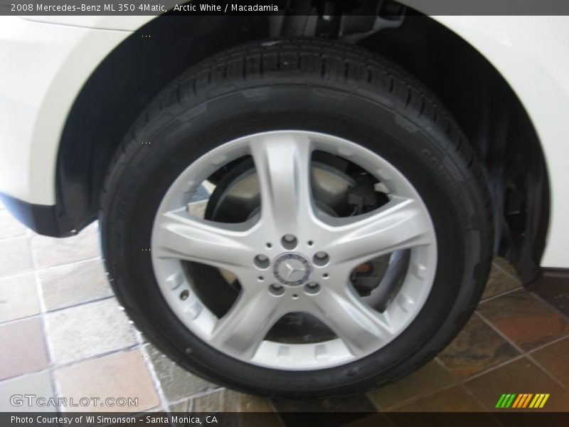 Arctic White / Macadamia 2008 Mercedes-Benz ML 350 4Matic
