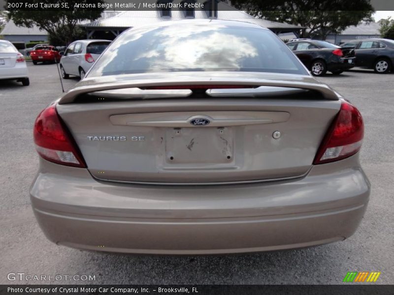 Arizona Beige Metallic / Medium/Dark Pebble 2007 Ford Taurus SE