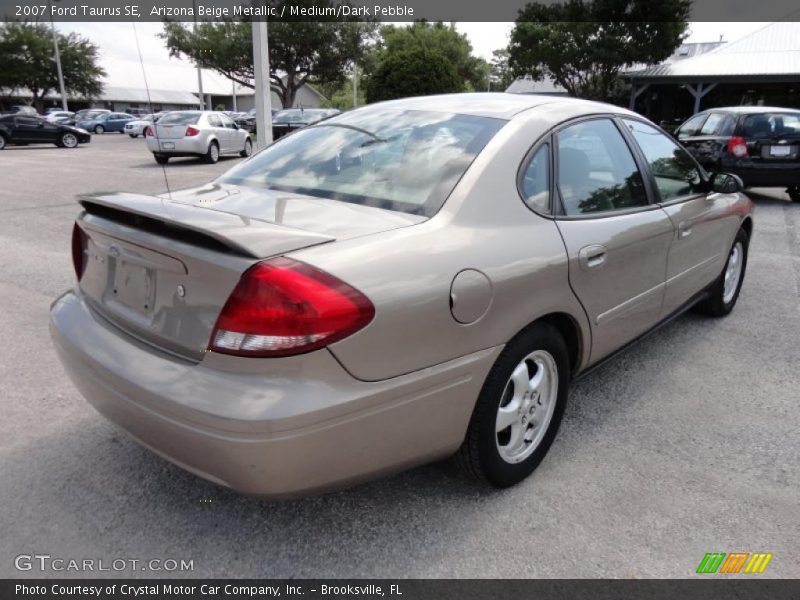 Arizona Beige Metallic / Medium/Dark Pebble 2007 Ford Taurus SE